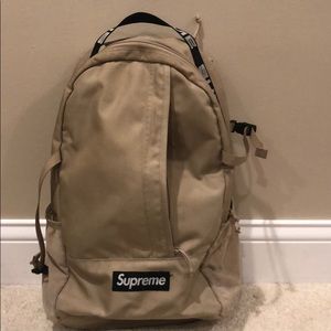 supreme tan backpack